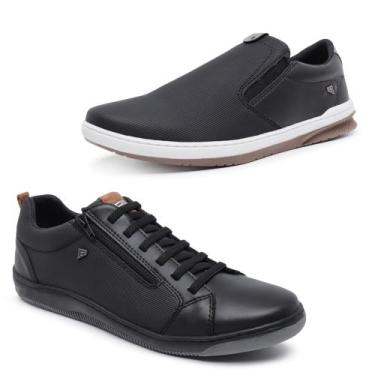 Imagem de Kit 2 Sapatênis Tênis Urban Casual e SlipOn Ajuste Elástico - Bardone,