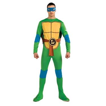 Imagem de Rubie's Fantasia de Tartarugas Ninja, Adulto Leonardo e Acessórios, Multicolorido., Tamanho Único