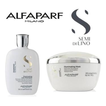 Imagem de Kit Semi Di Lino Diamond Shampoo 250Ml E Máscara 200Ml - Alfaparf