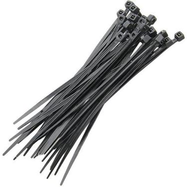 Imagem de Abraçadeira De Nylon Preta C/ 100 Peças 100 x 2.5 mm Nove54