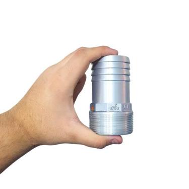 Imagem de Adaptador Espigão Escama de Alumínio 2" x 2" AER 2 Rosca Externa Borra