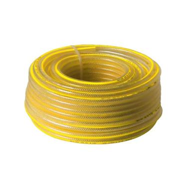 Imagem de Mangueira Flexível Trançada Cristal Amarela 3/8 X 3mm 50m Fuzil