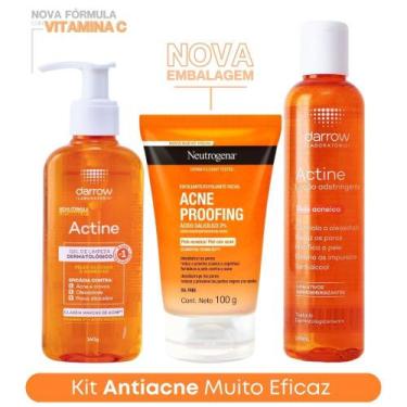 Imagem de Kit Antiacne Completo Sabonete 140g + Esfoliante Facial Neutrogena + T