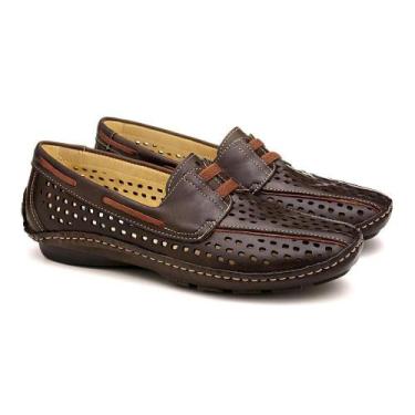 Imagem de Mocassim Ortopédico Feminino Couro Macio Leve Conforto - Franca Brasil