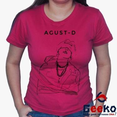 Imagem de Baby Look Agust D 100% Algodão - BTS - Suga - K-pop - Army - Blusa Fem