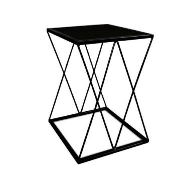 Imagem de Mesinha Lateral Alta Moderna p/ Decoração Sala Quarto Colima - Loja da