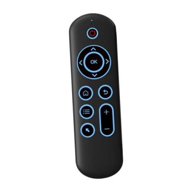 Imagem de AsrMyjcx TV Remote Air Mouse Teclado Profissional Compacto Fly Mouse Controle Remoto para Laptop Projetor Smart TV, com Luz de Fundo