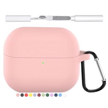 Imagem de Capa de silicone compatível com Samsung Galaxy Buds 3/Galaxy Buds 3 Pro (2024), capas protetoras para Galaxy Buds 3 Pro com kit de limpeza de chaveiro, acessórios de fone de ouvido Buds3 à prova de