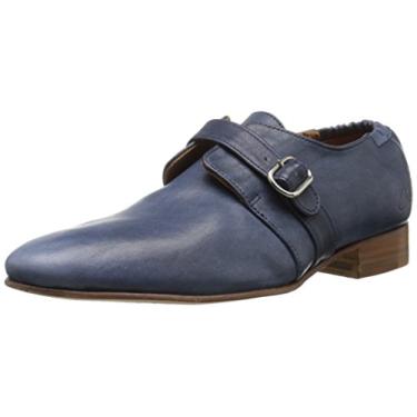 Imagem de John Fluevog Sapatilha feminina Johnston Monk Strap, Azul marino, 6