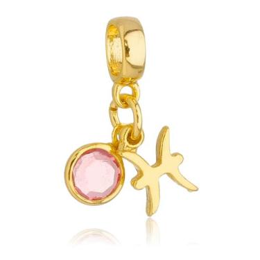 Imagem de Berloques Signos Com Cristal Strass Banhado a Ouro 18k - WORK SEMIJOIA