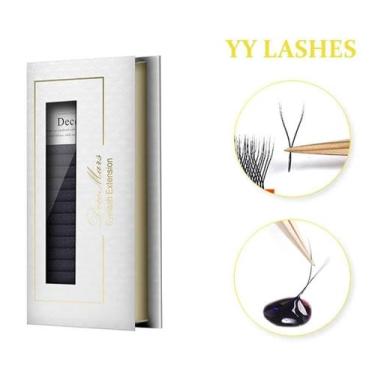 Imagem de Cílios Decemars Y Fio Y 0.07mm Curvatura D Volume Brasileiro