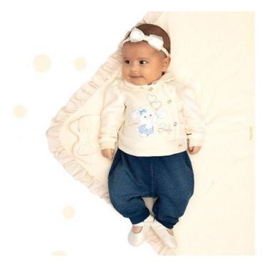 Imagem de Saida Maternidade Plush Luxo Paraiso Bebê Menina Cod 10223 - Paraíso, 