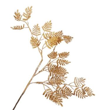 Imagem de Galho Decorativo Silicone Dourado 85cm - Carmella Presentes, 85cm
