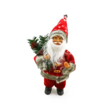 Imagem de Papai Noel Enfeite Decoração Natal Boneco 25cm - Magizi, Vinho