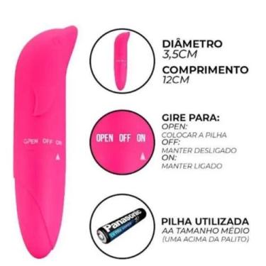 Imagem de Golfinho feminino aveludado prazeres - bellalingerieeacessorios, Rosa