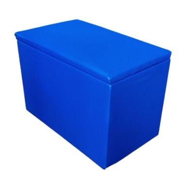 Imagem de Puff Bau Organizador Porta Objetos material sintético - lsnmix, Azul