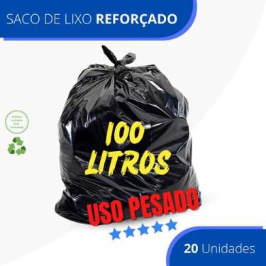 Imagem de Saco De Lixo 100 Litros Uso Pesado Bem Reforçado Grosso - Verdecasa