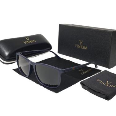 Imagem de Óculos de Sol Polarizado Original Vinkin Quadrado UV400 431, Preto has