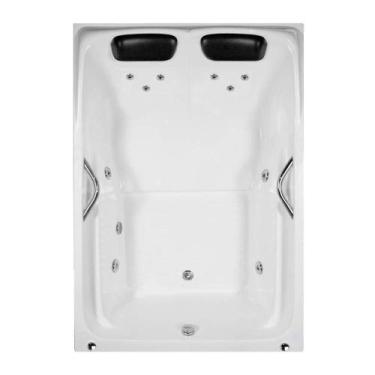 Imagem de Banheira Dupla Encanto COMPLETA com hidro em acrílico - Brasil Banheir