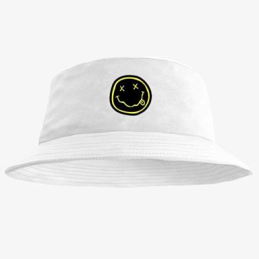 Imagem de Chapéu Bucket Hat Estampado Emoji - MP Moda Masculina, Único, Branco