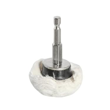 Imagem de 6mm Shank Algodão Polimento Rodas Pano Polimento Roda Moedor para Jóias Madeira Metal Abrasivo Ferramentas Cone Escova, tipo cogumelo 45mm