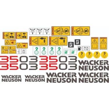 Imagem de Kit Adesivos Wacker Neuson 3503 Para Mini Escavadeira - SPTS