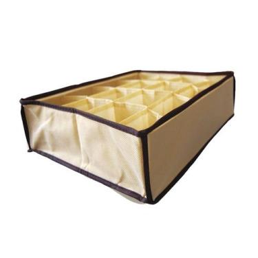 Imagem de Organizador de gavetas para lingerie 16 espaços tnt 36x28x10cm - Kehom