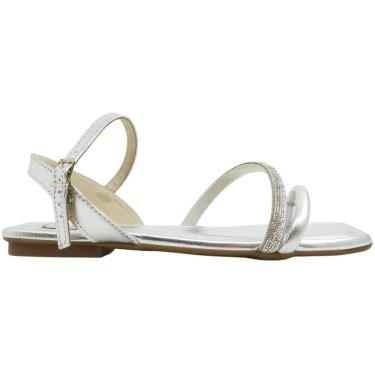 Imagem de Sandália Feminina Rasteira Casual Social Dia a Dia Passeio Trabalho com Strass Moleca 5462.138