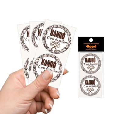 Imagem de 50 Etiquetas Adesivas  Xangô  Adesivos Recebidos  4Cm - 4FOOD PRINT