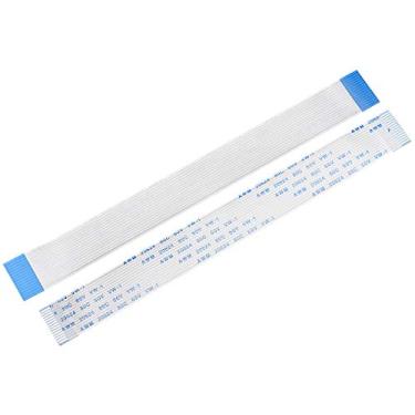 Imagem de Cabo plano flexível uxcell, 150 mm 1 mm Pitch 15 pinos FPC FFC FFC cabo de fita flexível para TV LCD, leitor de DVD de áudio de carro, 5 peças (tipo A)