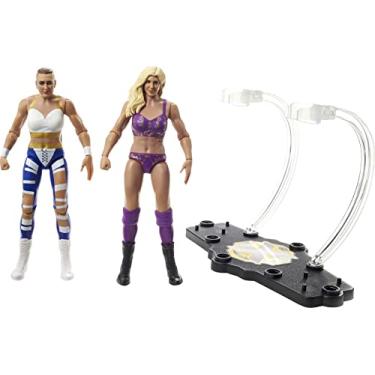 Imagem de ​WWE Charlotte Flair vs Rhea Ripley Championship Showdown 2-Pack 6-inch Action Figures Monday Night RAW Battle Pack for Ages 6 Years Old & Up​
