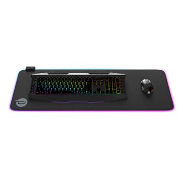 Imagem de Dardashti RGB Mouse Pad, Mousepad grande com 14 modos de iluminação RGB e 7 cores fixas, microtextura respirável antiderrapante, bloco de mesa, tapete de mouse (80 x 30 cm)