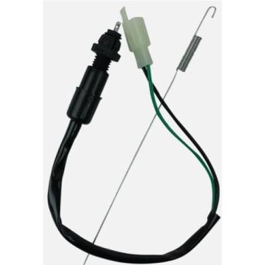 Imagem de Generic Mino Interruptor de freio de pé cabo de luz traseira plugue macho com mola para quadriciclo 50cc 90cc 110cc 125cc 150cc 200cc 250cc ATV Quad Four Wheeler Go Kart motocicleta Kazuma Sunl Roketa
