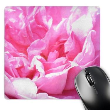 Imagem de 3Drose Mouse pad LLC 20 x 20 x 0,65 cm, pétalas de flor rosa, fotografia macro fotografia floral close-up foto linda rosa peônia abstrata, flores (Mp_112958_1)
