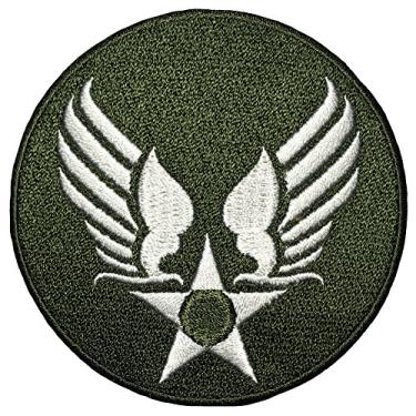 Imagem de Jaqueta militar do exército da Força Aérea dos EUA colete asa estrela costurar ferro no logotipo emblema emblema bordado emblema fantasia emblema - OD Olive Drab (US-AIR-FORCE-WING-OD)