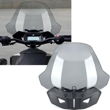 Imagem de RUNNING PANTHER Para-Brisa Ajustável De 3 Polegadas Para Can-Am Ryker 600 900 Sport & Rally Edition 2019-2023 Todos Os Modelos, Acessórios De Para-Brisa Com Defletor De Vento Frontal Ventilado (Subs