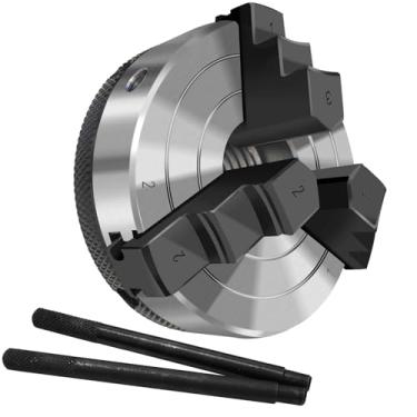 Imagem de NNBWKIXI Conjunto De Mandril De Torno De Madeira De 3 Polegadas, 3 Mandíbulas, Mandris De Torno Autocentrantes, Rosca, 1 X Mandril De Torno De 8 Tpi Para Torneamento De Madeira