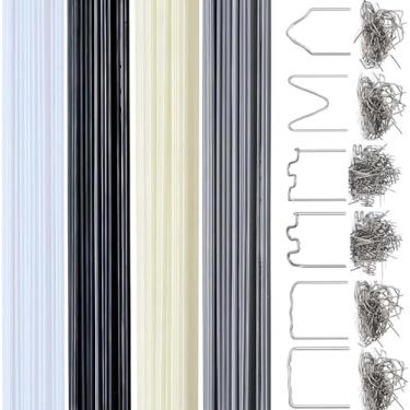 Imagem de YOKOMING Kit de solda de plástico × 40 e grampos de soldagem × 600 hastes de solda de plástico e grampos quentes grampos de solda de plástico para reparo de para-choques