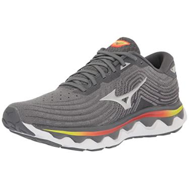 Imagem de Mizuno Tênis de corrida masculino Wave Horizon 6, Cinza/Prata Ultimate, 41