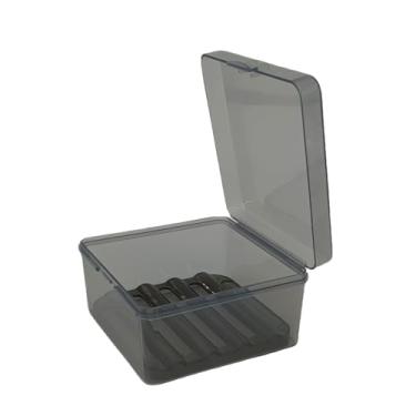 Imagem de Vonpri Recipiente de Sabonete de Viagem com Camada de Drenagem, Saboneteira Quadrada, Suporte para Saboneteira para Chuveiro com Tampa, Saboneteiras de Banheiro, Adequadas para Bar (3X3X1,25 Polegadas