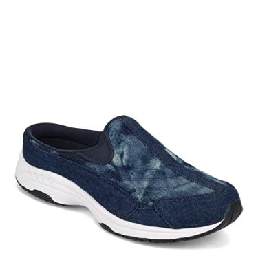 Imagem de Easy Spirit Mule feminino Traveltime, Jeans Tie Dye, 12 Wide