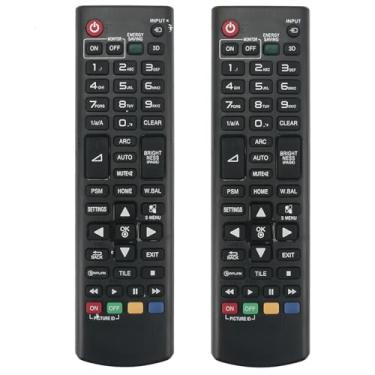 Imagem de Pacote com 2 controles remotos de substituição universais aplicáveis para LG FHD padrão Signage Display Full HD TV
