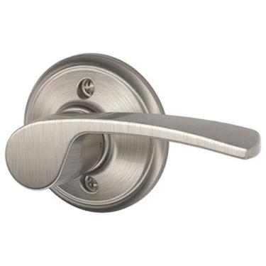Imagem de Schlage F170v-mer-619-rh Merano destro manequim alavanca conjunto de bloqueio, níquel acetinado