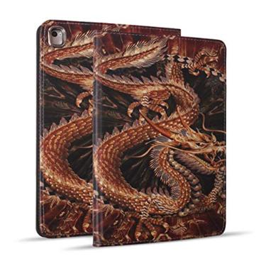 Imagem de Capa para iPad 9.7 2018/2017, iPad Air 2, iPad Air, Pro 9.7, capa traseira de borracha macia, capa protetora de couro, capa inteligente com suporte ajustável para despertar/hibernar automática para