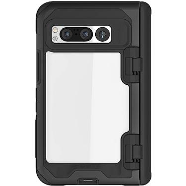 Imagem de Ghostek ATOMIC Capa fina para Google Pixel Fold transparente com amortecedor de metal de alumínio, proteção total da dobradiça, capa de telefone premium resistente à prova de choque projetada para