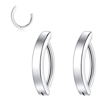 Imagem de SQKXKLCZ Anéis de umbigo de titânio e aço inoxidável G23 de ouro/prata/ouro rosa 14G/16G Clicker Barbells Body Piercing Joia de umbigo, Titânio, Sem pedras preciosas