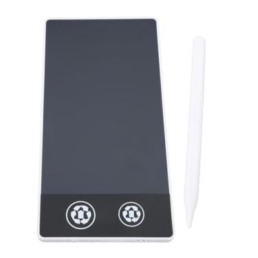 Imagem de Tablet de Redação de LCD 6.5 i Graffiti Eletrônico Ponto Pintado à Mão Placa de Desenho Reutilizável para Crianças Adultos Black LCD Escrita TableTlcd Escrita (Branco)