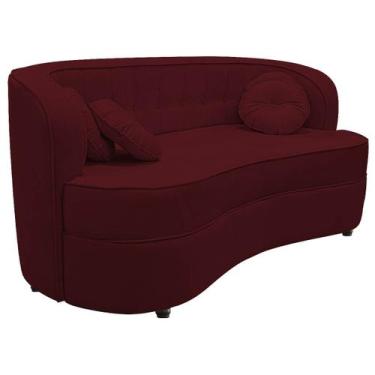 Imagem de Sofá Curvo 2 Lugares Orgânico Sala Recepção Escritório Decorativo Luxo