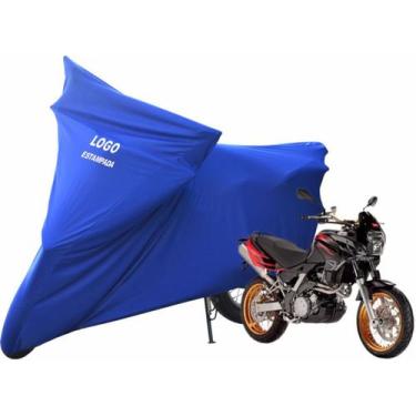 Imagem de Capa De Tecido Para Cobrir Moto Aprilia Pegaso De Luxo - Mz, Azul