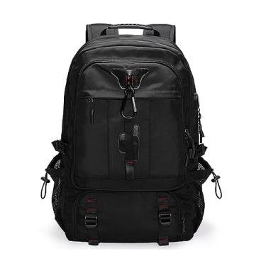 Imagem de Mochila de grande capacidade para homens 60L/80L Bolsa de montanhismo Negócios Ao ar livre Mochila masculina de viagem Bolsa multifuncional(21 * 14 * 8.5inch)
